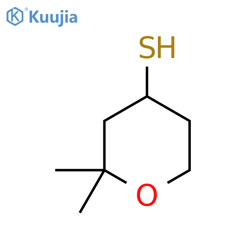 2,2-dimethyloxane-4-thiol structure