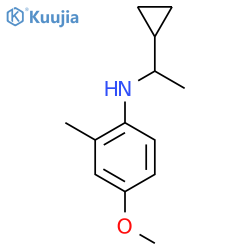 N-(1-cyclopropylethyl)-4-methoxy-2-methylaniline structure