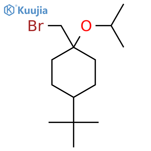 1-(bromomethyl)-4-tert-butyl-1-(propan-2-yloxy)cyclohexane structure