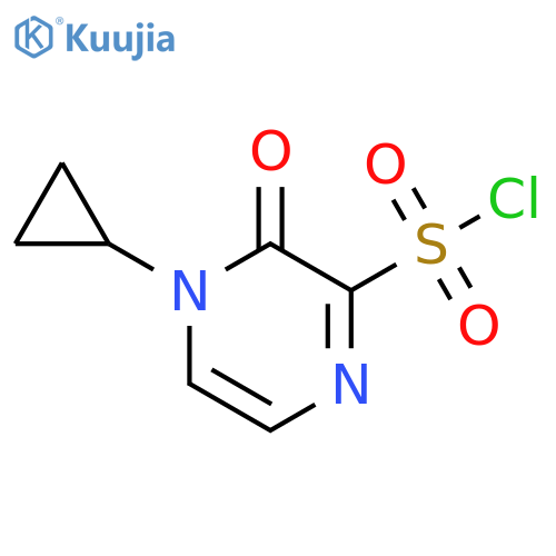 4-cyclopropyl-3-oxo-3,4-dihydropyrazine-2-sulfonyl chloride structure