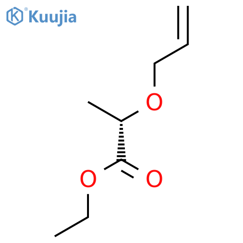 Propanoic acid, 2-(2-propenyloxy)-, ethyl ester, (2S)- structure