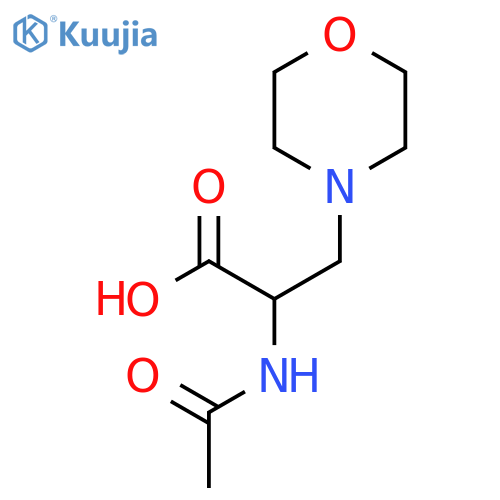 2-Acetamido-3-(morpholin-4-yl)propanoic acid structure