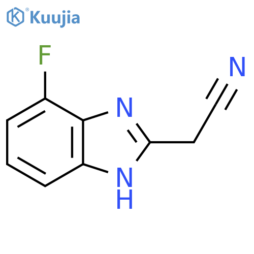 2-(Cyanomethyl)-4-fluorobenzimidazole structure