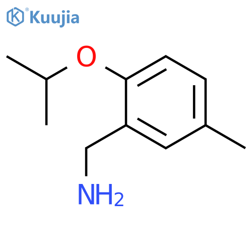 1-[5-Methyl-2-(propan-2-yloxy)phenyl]methanamine structure