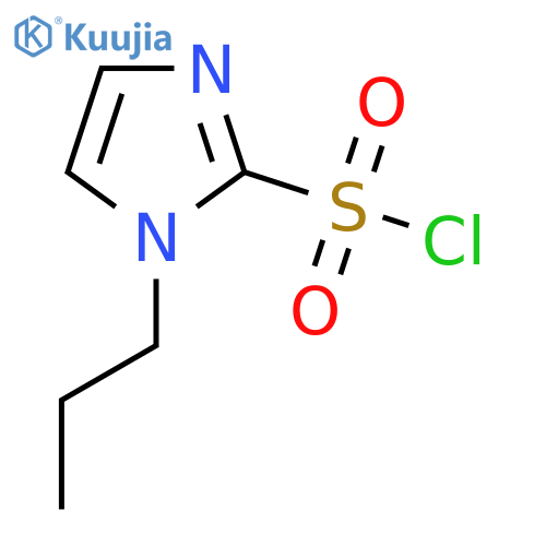 1-propyl-1H-imidazole-2-sulfonyl chloride structure