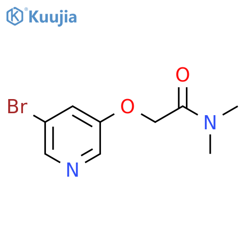 2-[(5-Bromopyridin-3-yl)oxy]-N,N-dimethylacetamide structure