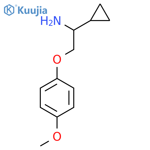 1-Cyclopropyl-2-(4-methoxyphenoxy)ethylamine structure