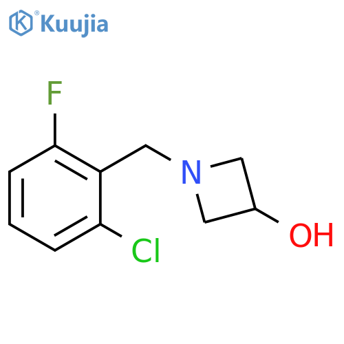 1-[(2-Chloro-6-fluorophenyl)methyl]azetidin-3-ol structure
