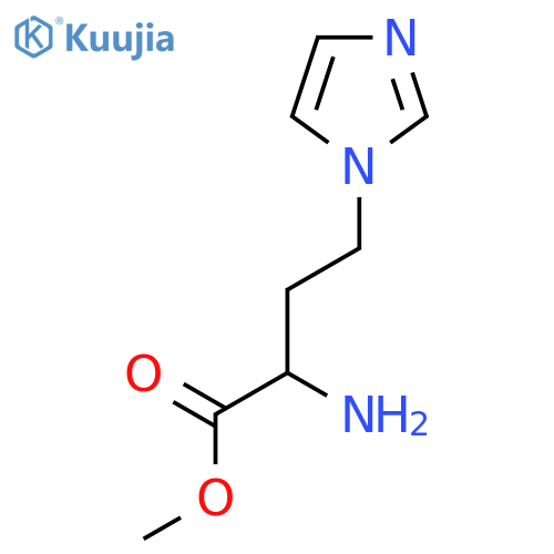 methyl 2-amino-4-(1H-imidazol-1-yl)butanoate structure