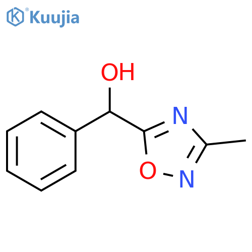 (3-methyl-1,2,4-oxadiazol-5-yl)(phenyl)methanol structure