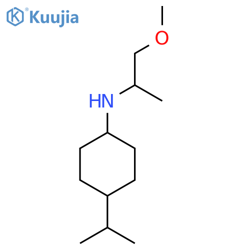 N-(1-methoxypropan-2-yl)-4-(propan-2-yl)cyclohexan-1-amine structure