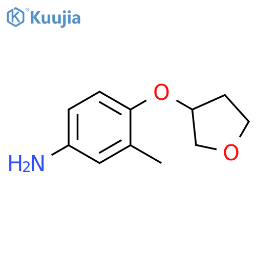 3-methyl-4-(oxolan-3-yloxy)aniline structure