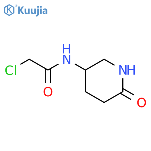 2-chloro-N-(6-oxopiperidin-3-yl)acetamide structure