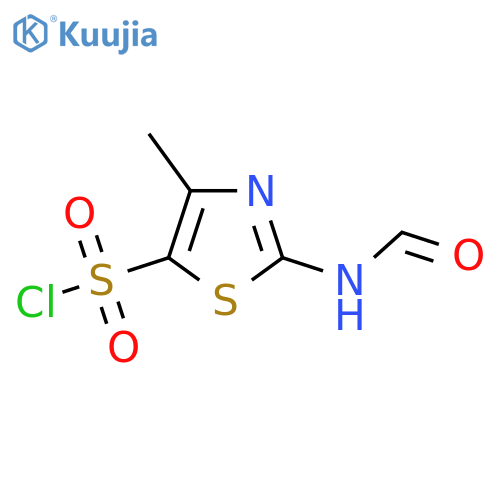 2-formamido-4-methyl-1,3-thiazole-5-sulfonyl chloride structure