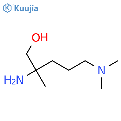 2-amino-5-(dimethylamino)-2-methylpentan-1-ol structure