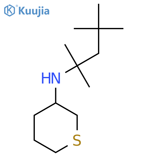 N-(2,4,4-trimethylpentan-2-yl)thian-3-amine structure