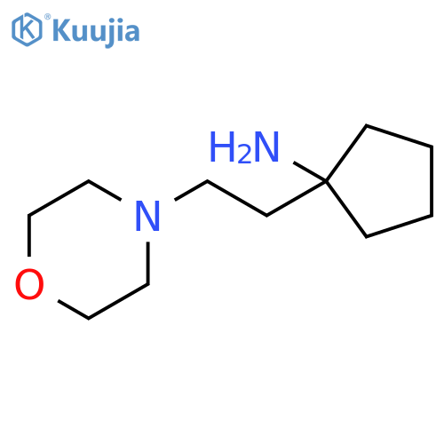 1-2-(morpholin-4-yl)ethylcyclopentan-1-amine structure