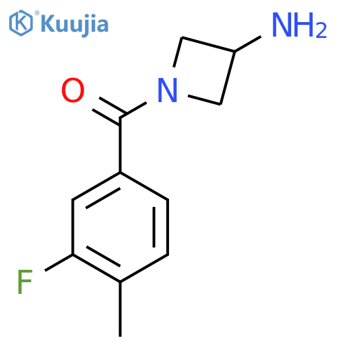 (3-Aminoazetidin-1-yl)(3-fluoro-4-methylphenyl)methanone structure