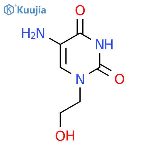 5-Amino-1-(2-hydroxyethyl)-1,2,3,4-tetrahydropyrimidine-2,4-dione structure