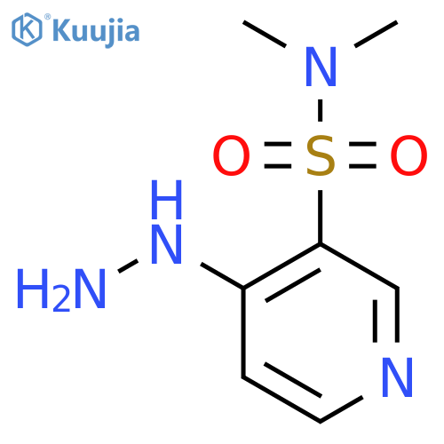 4-Hydrazinyl-N,N-dimethylpyridine-3-sulfonamide structure