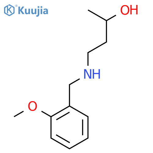 4-{(2-methoxyphenyl)methylamino}butan-2-ol structure