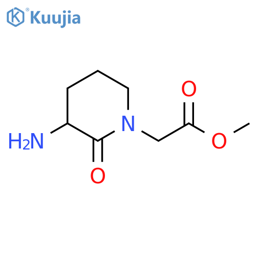 1-Piperidineacetic acid, 3-amino-2-oxo-, methyl ester structure