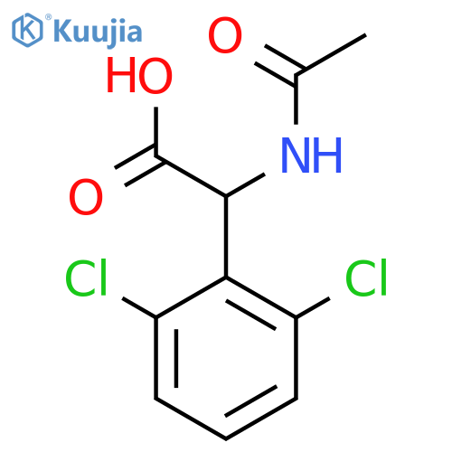 2-(2,6-dichlorophenyl)-2-acetamidoacetic acid structure