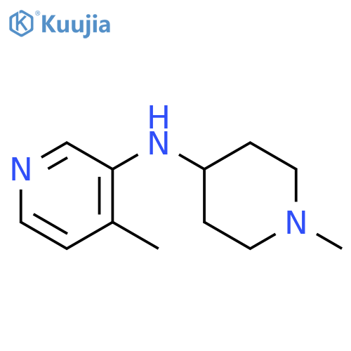 4-methyl-N-(1-methylpiperidin-4-yl)pyridin-3-amine structure