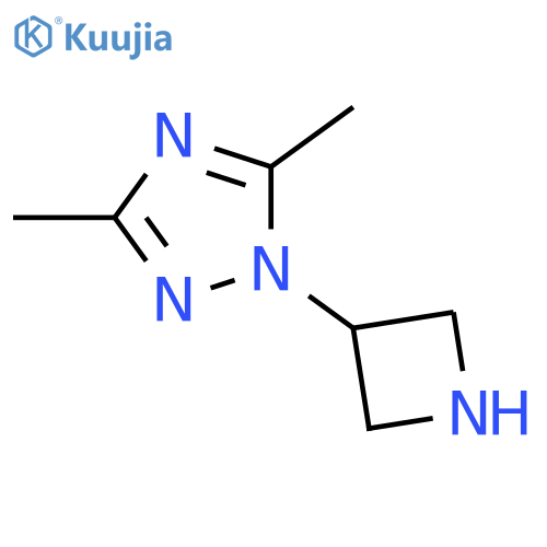 1-(azetidin-3-yl)-3,5-dimethyl-1H-1,2,4-triazole structure