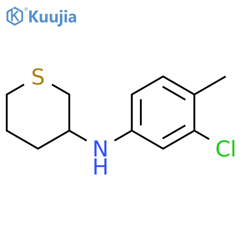 N-(3-chloro-4-methylphenyl)thian-3-amine structure