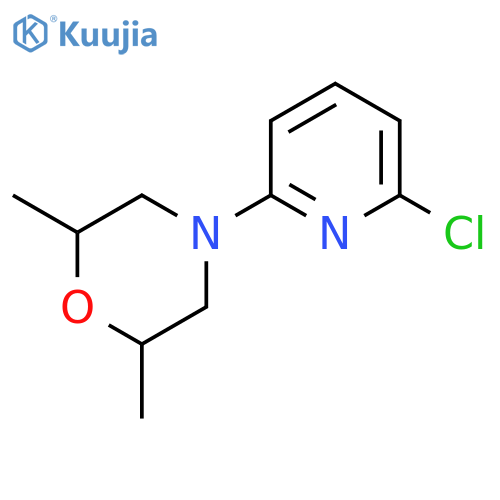4-(6-Chloropyridin-2-yl)-2,6-dimethylmorpholine structure