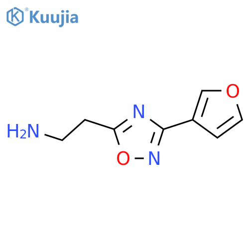 2-[3-(Furan-3-yl)-1,2,4-oxadiazol-5-yl]ethan-1-amine structure