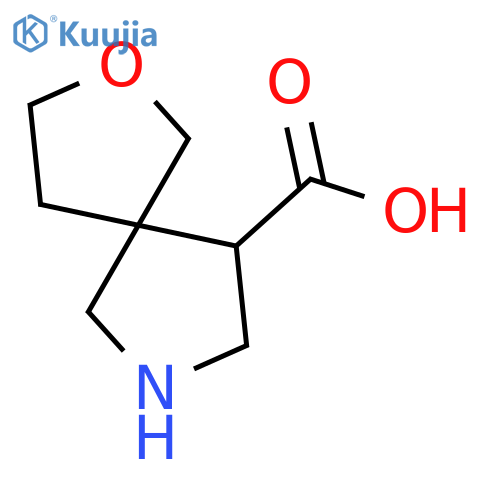 2-Oxa-7-azaspiro[4.4]nonane-9-carboxylic acid structure