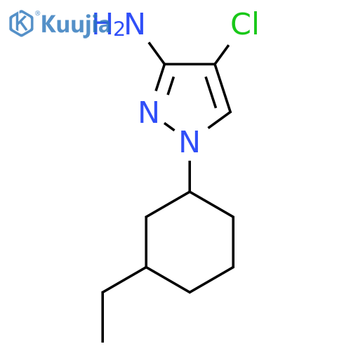 4-chloro-1-(3-ethylcyclohexyl)-1H-pyrazol-3-amine structure