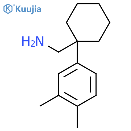1-(3,4-dimethylphenyl)cyclohexylmethanamine structure