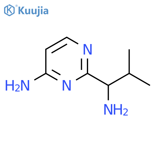 2-(1-amino-2-methylpropyl)pyrimidin-4-amine structure