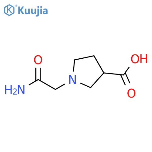 1-(Carbamoylmethyl)pyrrolidine-3-carboxylic Acid structure