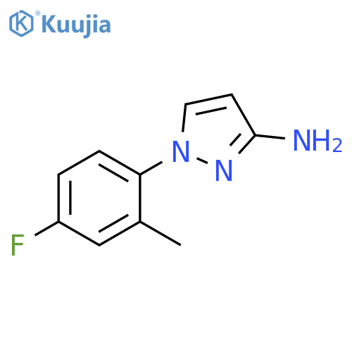 1-(4-fluoro-2-methylphenyl)-1H-pyrazol-3-amine structure