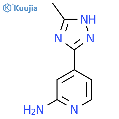 4-(5-methyl-1H-1,2,4-triazol-3-yl)pyridin-2-amine structure