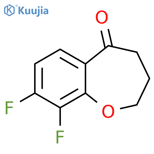 8,9-Difluoro-3,4-dihydrobenzo[b]oxepin-5(2H)-one structure
