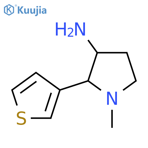 1-Methyl-2-(thiophen-3-yl)pyrrolidin-3-amine structure