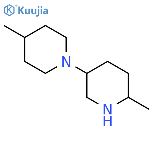 4-Methyl-1-(6-methylpiperidin-3-yl)piperidine structure