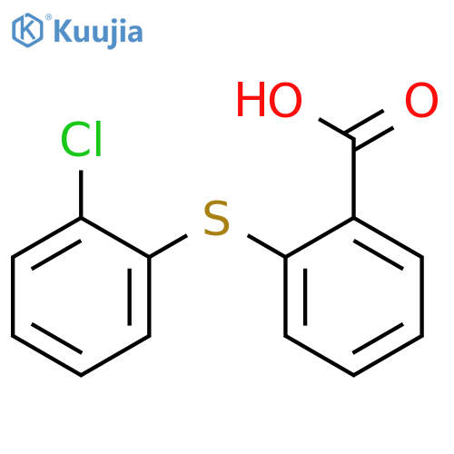 Benzoic acid, 2-[(2-chlorophenyl)thio]- structure