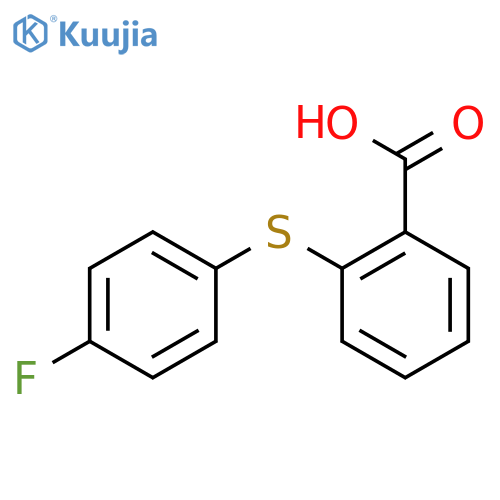 Benzoic acid, 2-[(4-fluorophenyl)thio]- structure