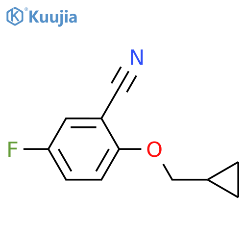 2-(Cyclopropylmethoxy)-5-fluorobenzonitrile structure