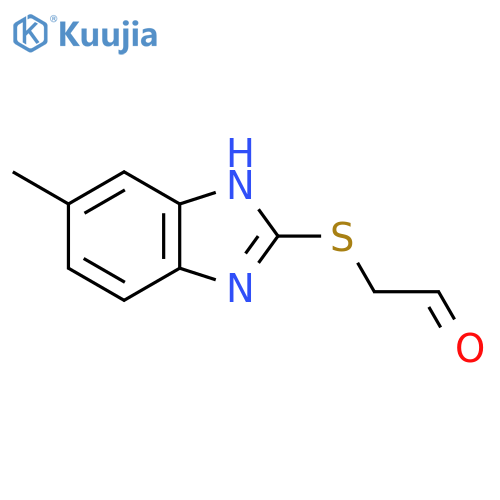 2-[(5-Methyl-1H-1,3-benzodiazol-2-YL)sulfanyl]acetaldehyde structure
