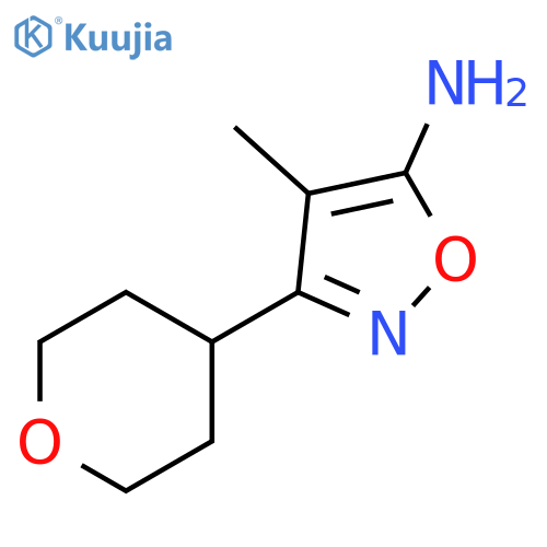 4-methyl-3-(oxan-4-yl)-1,2-oxazol-5-amine structure