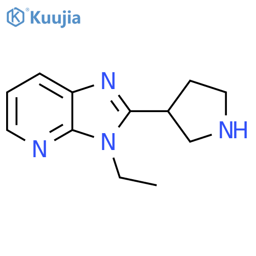 3-ethyl-2-(pyrrolidin-3-yl)-3H-imidazo[4,5-b]pyridine structure