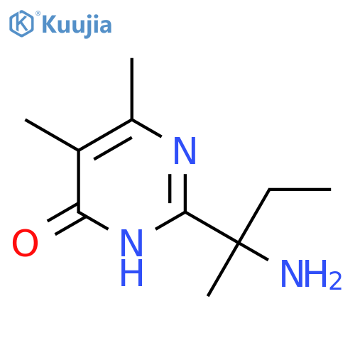 2-(2-Aminobutan-2-yl)-5,6-dimethyl-1,4-dihydropyrimidin-4-one structure