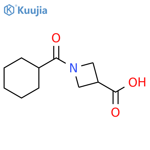 1-cyclohexanecarbonylazetidine-3-carboxylic acid structure